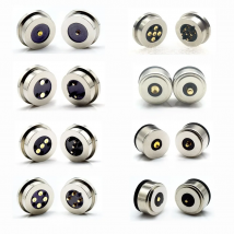 1PC Circualr Shape Magnetic Pogo Pin Connector 1 2 3 4 5 Pin Male Female Probe 5V 3A 10A DC Power Charging Socket Connectors