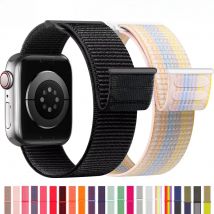 Nylon Loop Strap for Apple Watch Band 46mm 40mm 44mm 45mm 42mm 41mm 38mm Smart Belt Bracelet for IWatch Ultra 49mm 8/7/6/SE/5/4