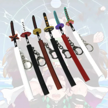 Japan Kimetsu no Yaiba Sword Keychain Cartoon Kamado Tanjirou Blade Of Ghost Weapons anime accessories cosplay Gift