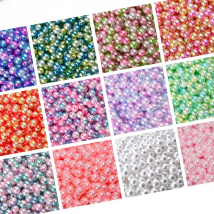 3/4/5/6/8/10/12mm Gradient Imitation Pearl Beads Loose Spacer Acrylic Beads For Jewelry Making Bracelet Necklace Diy Craft