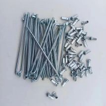 Electric bicycle spokes 12G Diameter 2.5mm Length 70-185mm spokes #45 Steel + nipples 36pcs/lot