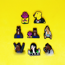 Single Sale Anime Movies Shoe Decoration Bojack Cartoon Buckle Jibz for Croc Bracelets Kids friend Gifts