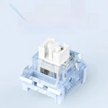 Kialh&XINMENG Crystal Spirit V2 Switch Linear Smooth HIFI 3pin Mechanical Keyboard Switches POM Lengthen Axis 20mm Long Spring