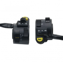 MotoLovee High Quality 22mm Handlebar Control Hron Switch Button Motorcycle Headlight Fog Light Turn Signal Switches Universal