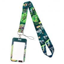 YL1193 Anime Characters Neck Strap Key Lanyard Badge Holder Bus Subway ID Card Keyring Children Christmas Accessories Gift