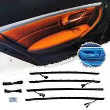 Car Interior Doors Panel LED Decorative Trims Lights For BMW 3 Series F30 F31 2012-2018 With Blue/Orange Colors Atmosphere Light