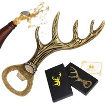 Beer Opener Creative Antler Shape Cool Original Gifts for Men Luxury Bottle Opener Beer Accessories Funny Vintage Corkscrew