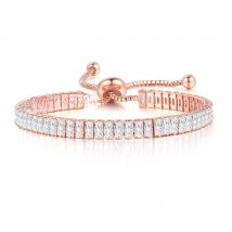 ZHOUYANG Kpop Women's Tennis Bracelet Luxury 2.5*5 mm Multicolor Zircon Bracelets For Women Wholesale Adjustable Jewelry DZH009