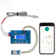 12V 24V K Type Thermocouple Thermostat Module Remote Wireless WIFI Temperature Controller Board Digital LCD Display -99℃-999℃