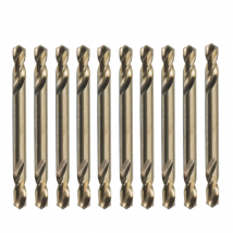 10PCS 3mm-5.5mm M35 Cobalt Double Ends Drill Bits HSS-CO Twist Drill Bit For Stainless Steel (3/3.2/3.5/4/4.2/4.5/5/5.2/5.5mm)
