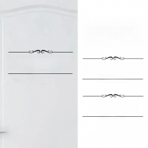 Porte Salle de bain et Toilettes Wall Sticker French Bathroom Toilet Door Wallpaper Mural Decals Vinyl Wall Sticker Home Decor
