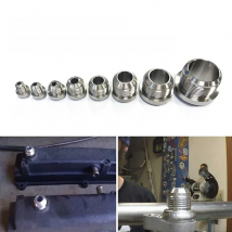 AN3 AN4 AN6 AN8 AN10 AN12 AN16 AN20  STAINLESS STEEL WELD ON FITTING BUNG MALE