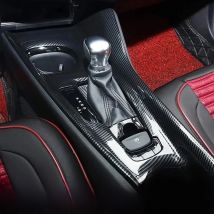 LHD RHD For Toyota C-HR CHR  2016-2021 ABS Carbon Fiber Interior Central Console Gear Shift Panel front water cup holder cover