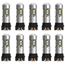 2X PW24W PWY24W Led Car Turn Signal Light Canbus No Error Yellow Amber 2323 10SMD Bulbs DRL Lamp Daytime Running Light 12V White