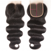 Unice Hair 100% Brazilian Human Hair Body Wave 8-18 Inch 4*4 Lace Closure Natural Color Remy Hair Weaving 1PC Free Shipping