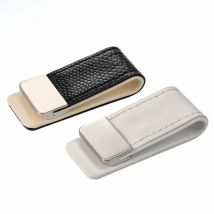 Custom Lettering Leather Money Clip Metal Men Women Card Pack Slim Bills Cash Clips Clamp for Money Thin Billfold Holder ML1-046