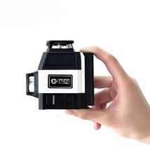 Pracmanu Mini Laser Level 12 Lines 3D level Self-Leveling 360° Horizontal and Vertical Cross Green Laser Beam Lines