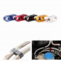 8PCS Universal aluminum AN-3 AN3 3AN ID 9.5mm Billet Oil Fuel Water Hose Tube Seprator Divider Clamp line separator Kit
