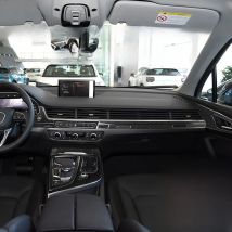 For Audi Q7 SQ7 4M 2016 2017 2018 2019 Accessories Car Black Plastic Interior Central Control Gear Door Trim Sticker Decoration