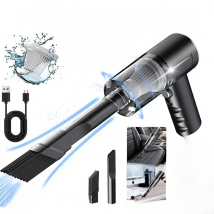 PCMOS 1PC Wireless Vacuum Cleaner Dual Use for Home and Car High Power Powerful Vacuum Cleaner Black