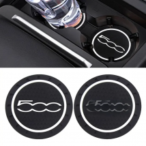 2pcs Car Coaster Auto Water Cup Slot Decorate Accessories Case For 500 Stilo Palio Bravo Doblo Styling