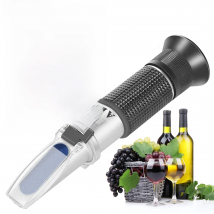 yieryi 100% New Brand 0~40% Brix 0~25% Alcohol Wort Specific Gravity Refractometer Beer Fruit Juice Wine Sugar Test Meter
