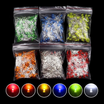100pcs 3mm LED Diode F3 Assorted Kit White Green Red Blue Yellow Orange Pink Purple Warm White DIY Light Emitting Diode