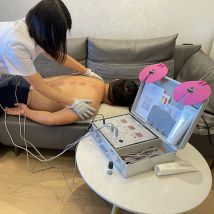 Russische Version Bioenergie-Massagegerät DDS Pulse Bioelektrisches Massagegerät Elektrolytverordnung Dredge Meridian Physiotherapie Entgiftung