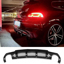 Rear Diffuser for Volkswagen Scirocco R GLossy BLack Car Body Kit R20 2009 - 2014 15 16 17 Plastic Splitter Lip Bumper Spoiler