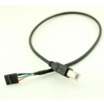 1pc 50cm USB 2.0 Type B Male to Dupont 5 Pin Female PCB Header Motherboard Adapter Cable