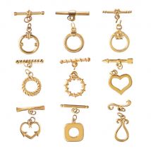 3pcs Quality Stainless Steel Gold Toggle Clasps for Bracelet Necklace Chunky OT Clasp DIY Jewelry Making Findings Accessories