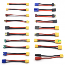XT30 XT60 XT90 EC5 EC3 XT TPX MPX T Plug Female to Male Adapter Charge Connector 10cm Connector for RC Lipo Battery Parts DIY