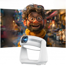 Vevshao A10 Smart Android 11.0 1080P Projector With 5G WiFi Lamp Portable Projectors 4K Support HD Video Home Theater Projector