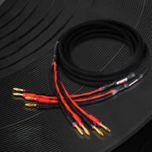 A pair HIFI Speaker audio Cable High Quality OFC Speaker Wire For Hi-fi Systems Y Plug Banana Plug Speaker Cable