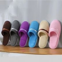 5 Pairs of a Dozen Slippers Men Women Hotel Disposable Slippers Hospitality Travel Comfortable High-Quality Slides Sandals