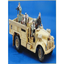 New Unassembled 1/35 LRDG Crew without Truck just have 4 man     Resin Kit DIY Toys Unpainted resin model