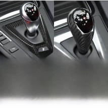 For BMW F80 F82 F87 M3 M4 M2 M5 F83 F85 X5M F86 X6M F13 Real Carbon Fiber Car Gear Shift Knob Cap Cover Sticker Panel Trim