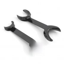 2pcs Black Double head Lip Retractor Dental Intraoral Lip Cheek Retractor Dental Orthodontic Mouth Opener Dentist Tools