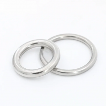Heavy Duty Welded Round Rings Smooth Solid O Ring 304 Stainless Steel For Rigging Marine Boat Hammock Yoga Hanging Ring 3-16mm