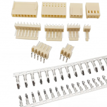 100Pcs KF2510 Connector 2.54mm Pitch 2P-10Pin Straight/Curved Male Female Socket Housing Plug Pin Header Crimp Terminals KF-2510