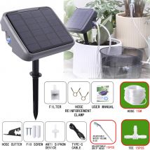 2025 L'ultimo kit di irrigazione a goccia per piante in vaso Sistema solare per sistema di irrigazione automatico compatibile con il giardino