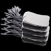 100/20PCS 5x9CM Nerve Stimulator Silicone Gel Electrode Pads Tens Electrodes Digital Therapy Machine Massage Sticker 2mm Plug
