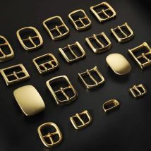 WUTA High Quality Solid Brass Belt Buckle Pure Copper Women Men's Pin Buckle Manual DIY Leather Craft Hardware-Various Size