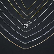 Personalized Heart Name Necklace/Custom Babygirl English Names Nameplate Chain Charm Stainless Steel Jewelry For Women Mom Gift