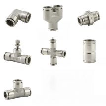 304 stainless steel Pneumatic Fitting Pipe Connector Tube Air Quick Fittings Water Push In Hose