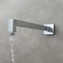 Ciencia 304 Stainless Steel Square Shower Arm G1/2 Bathroom Shower Arm Wall Mounted for Fixed Rain Shower Head