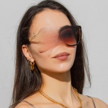 Fashion Oversized Square Sunglasses Women Vintage Big Frame Female Sun Glasses Luxury Brand Shades Decoration Outdoor Eyeglasses