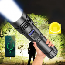 Super XHP120 Powerful Led Flashlight XHP90 High Power Torch Light Rechargeable Tactical Flashlight 18650 Usb Camping Lamp
