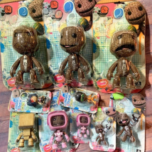 Kleine große Planet Afro Sackbot Action figur bewegliche Gelenke Spielzeug Schlüssel bund Anhänger