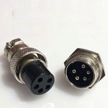 1set GX16 5 Pin Male & Female Diameter 16mm Wire Panel Connector L73 GX16 Circular Connector Aviation Socket Plug